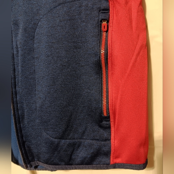 Russell Boy's EUC Zippered Jacket, Dri-Power 360, Size XXL (18), Navy Red & Gray - Picture 8 of 13